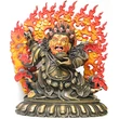 Mahakála Buddha szobor tibeti oltárra - lánggal együtt 30 cm magas!