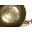 Zöld Tara 1953 grammos tibeti mantrás hangtál 7 fémből pink színű brokáttal és ütővel - videoval