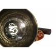 636 grammos tibeti mantrás hangtál 7 fémből türkiz színű brokáttal és ütővel - videoval