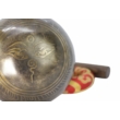 636 grammos tibeti mantrás hangtál 7 fémből türkiz színű brokáttal és ütővel - videoval