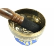 290 grammos tibeti mantrás hangtál 7 fémből készült, kék brokáttal - videoval