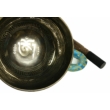 607 grammos tibeti mantrás hangtál 7 fémből készült, türkiz brokáttal - videoval
