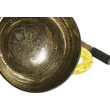 742 grammos tibeti mantrás hangtál 7 fémből készült, sárga brokáttal - videoval