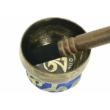 360 grammos tibeti mantrás hangtál 7 fémből készült, kek brokáttal - videoval