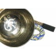 360 grammos tibeti mantrás hangtál 7 fémből készült, kek brokáttal - videoval