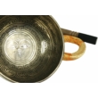 594 grammos tibeti mantrás hangtál 7 fémből készült, sárga brokáttal - videoval