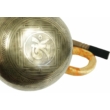 594 grammos tibeti mantrás hangtál 7 fémből készült, sárga brokáttal - videoval