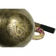 293 grammos tibeti mantrás hangtál 7 fémből készült, bordó brokáttal - videoval