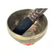 381 grammos tibeti mantrás hangtál 7 fémből piros brokát alátéttel - videoval