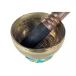 296 grammos tibeti mantrás hangtál 7 fémből türkiz brokát alátéttel - videoval