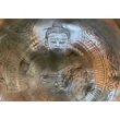 Gyógyító Buddha hangtál 7 fémből sárga brokáttal és ütővel - videoval