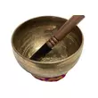 862 grammos tibeti mantrás hangtál 7 fémből bíbor brokát alátéttel - videoval