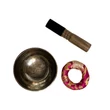 295 grammos tibeti mantrás hangtál 7 fémből bíbor brokát alátéttel - videoval