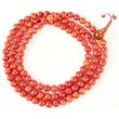 Korall mala tibeti hegyi korallból készült 82 cm kerületi mála