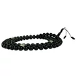 Onyx mala tenyésztett gyöngy osztóval 88 cm kerületű