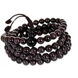 Gránát mala onyx guruval 108 szemes 74 cm kerületű