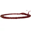 Karneol mala tibeti osztóval 108 szemes 84 cm kerületű