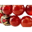 Karneol mala tibeti osztóval 108 szemes 84 cm kerületű