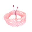 Rózsakvarc mala 108 szemes 86 cm kerületű