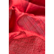 100% valódi hernyóselyem korallpiros színű nyers selyem sál 50x180cm