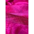 100% valódi hernyóselyem pink színű nyers selyem sál 50x180cm