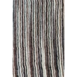 100% valódi hernyóselyem sötétbarna csíkos nyers selyem sál 50x180cm
