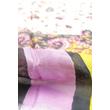 Orchideafehér alapon óriás paisley mintás 100% valódi hernyóselyem sál 70x180 cm