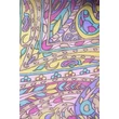 Leanderrózsaszín alapon óriás paisley mintás 100% valódi hernyóselyem sál 70x180 cm