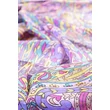 Leanderrózsaszín alapon óriás paisley mintás 100% valódi hernyóselyem sál 70x180 cm