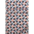 Pipacspiros bordűrös mintás 100% valódi hernyóselyem sál 50x180cm