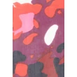 Burgundivörös alapon mintás 100% valódi hernyóselyem sál 50x180cm
