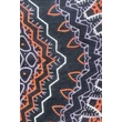 Párducfekete alapon mintás 100% valódi hernyóselyem sál 50x180cm