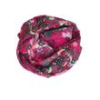 Magenta alapon virágmintás 100% valódi hernyóselyem sál 50x180cm