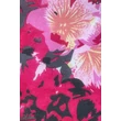 Magenta alapon virágmintás 100% valódi hernyóselyem sál 50x180cm
