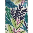 Hermelinfehér alapon levélmintás 100% valódi hernyóselyem sál 50x180 cm