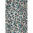 Hermelinfehér alapon leopárdmintás 100% valódi hernyóselyem sál 50x180 cm