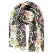 orchideafeher-obszidianfekete-mintas-selyem-sal-70x180-cm