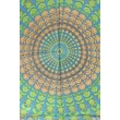 Csontváry kék alapon mintás 100% valódi hernyóselyem sál 100x180 cm