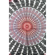 Orchideafehér alapon asztroszürke és bársonypiros mintás 100% valódi hernyóselyem sál 100x180 cm
