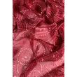 Toszkánvörös alapon mintás 100% valódi hernyóselyem sál 100x180 cm