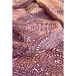 Burgundivörös alapon mintás 100% valódi hernyóselyem sál 100x180 cm
