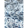 Angolkék bordűrös paisley mintás 100% valódi hernyóselyem sál 100x180 cm
