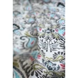 Ébenfekete modern paisley mintás 100% valódi hernyóselyem sál 100x180 cm