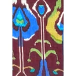 Angolvörös alapon mintás 100% valódi hernyóselyem sál 100x180 cm