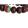 Bodhi mala tibeti design osztóval, 18 szemből 15 cm kerületű-kis méret