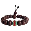 Bodhi mala tibeti design osztóval, 18 szemből 15 cm kerületű-kis méret