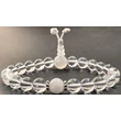 Hegyikristály mala 21 szemes holdkő osztóval és guruval 17 cm Normál méret
