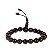 Gránát mala onyx guruval, 21 szemes 16 cm kerületű karmala