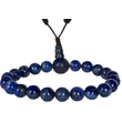 Lápisz lazuli mala 21 szemes 17 cm kerületű karmala