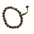 Tigrisszem mala tibeti osztóval, 21 szemes 16 cm kerületű karmala